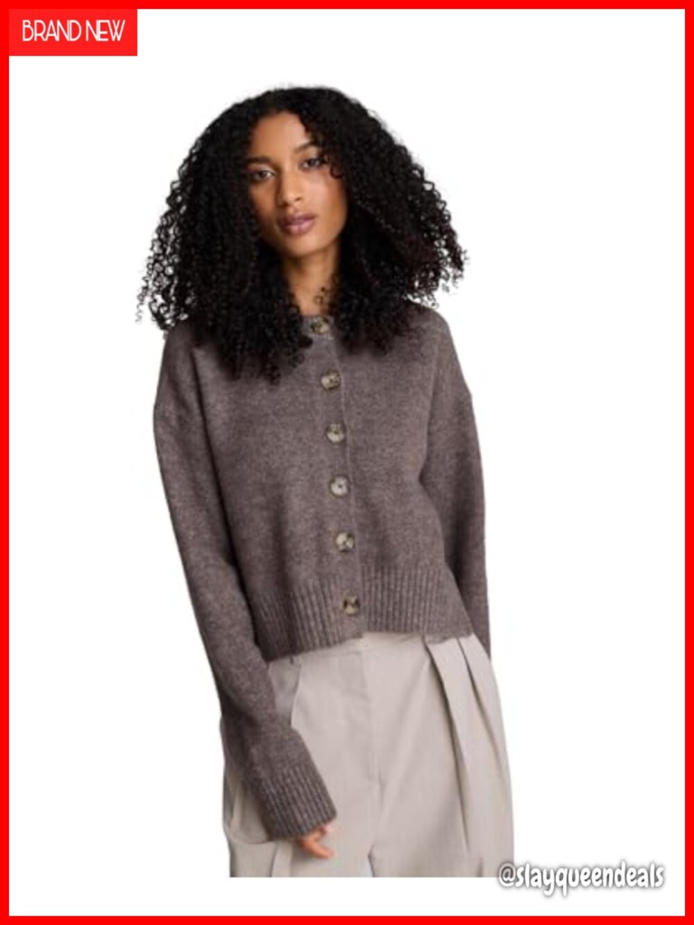 Button Down Cardigan Sweater Long Sleeve Collared Knit Office Wear